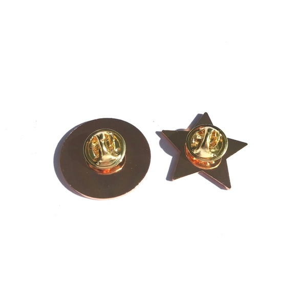 POSH BABE PIN 1” ROSE GOLD LIMITED EDITION ART NWT - Picture 7 of 8